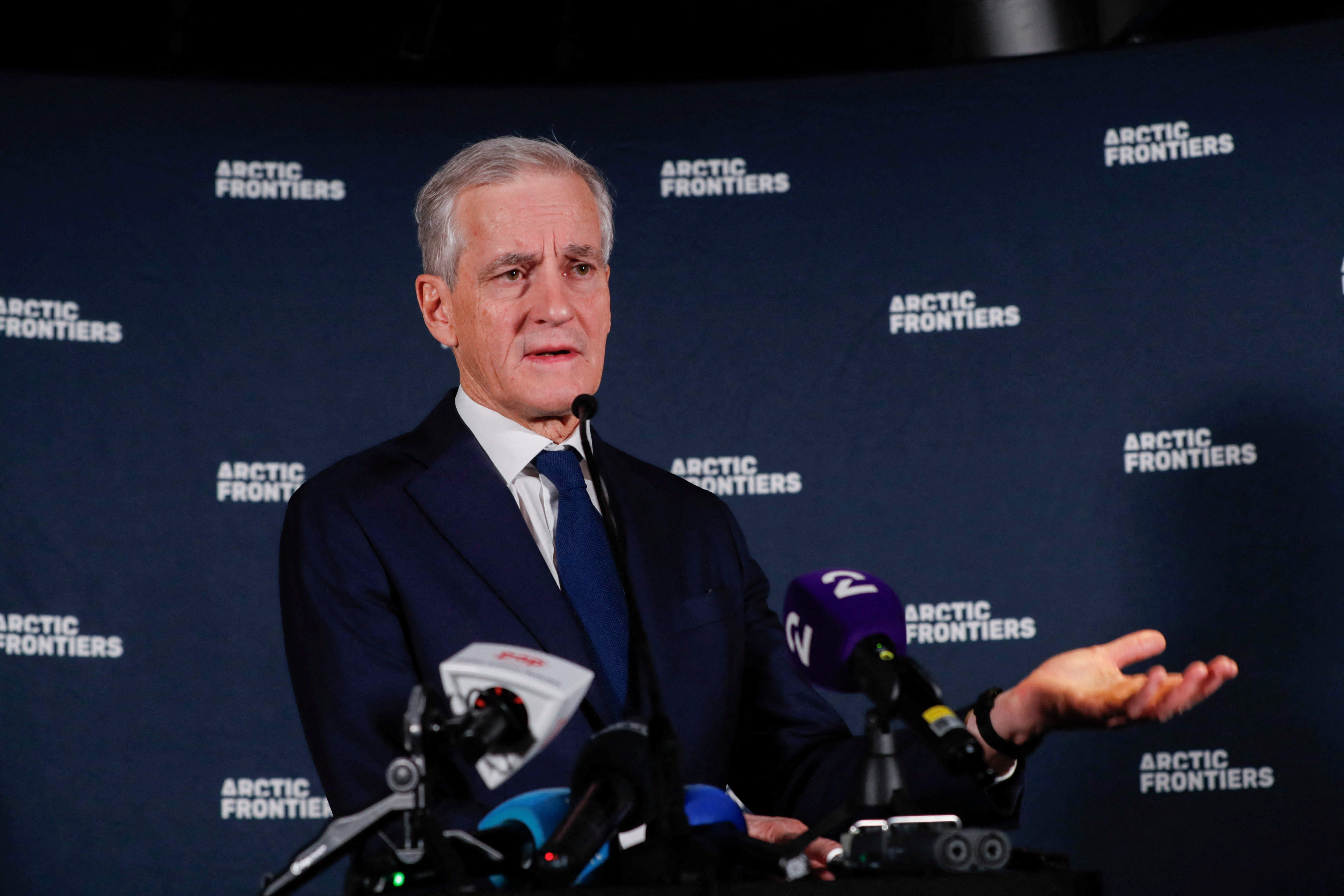 Prime Minister of Norway Jonas Gahr Store at the annual Arctic Frontiers Conference