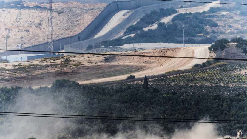 Israeli military forces operate near Israel-Gaza border