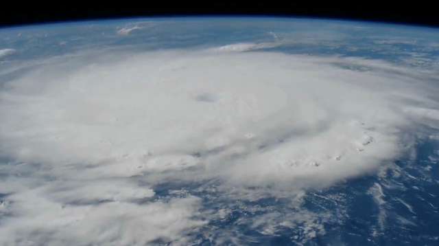 Hurricane Beryl is seen from Space