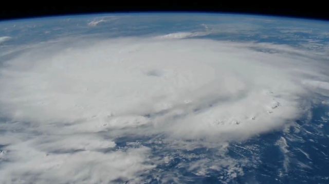Hurricane Beryl is seen from Space