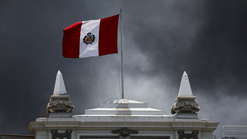 Members of unions and social organizations protest on the sidelines of the APEC summit in Lima
