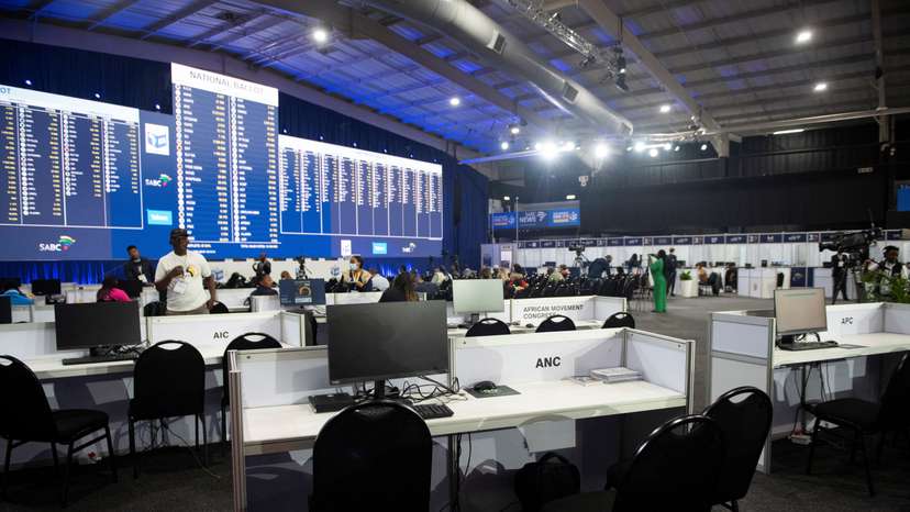 FILE PHOTO: National Results Operation Centre of the Electoral Commission of South Africa