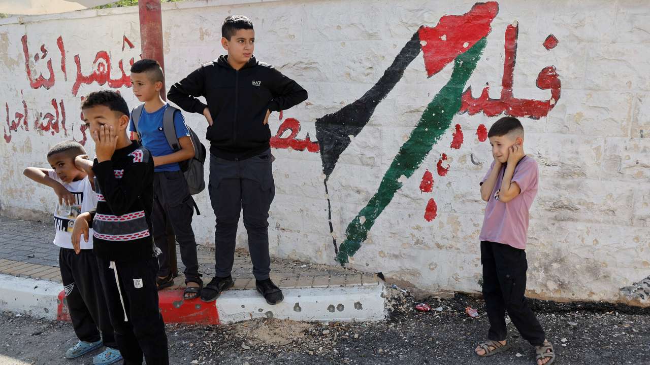 Funeral for Palestinians killed in Israeli strike in Jenin