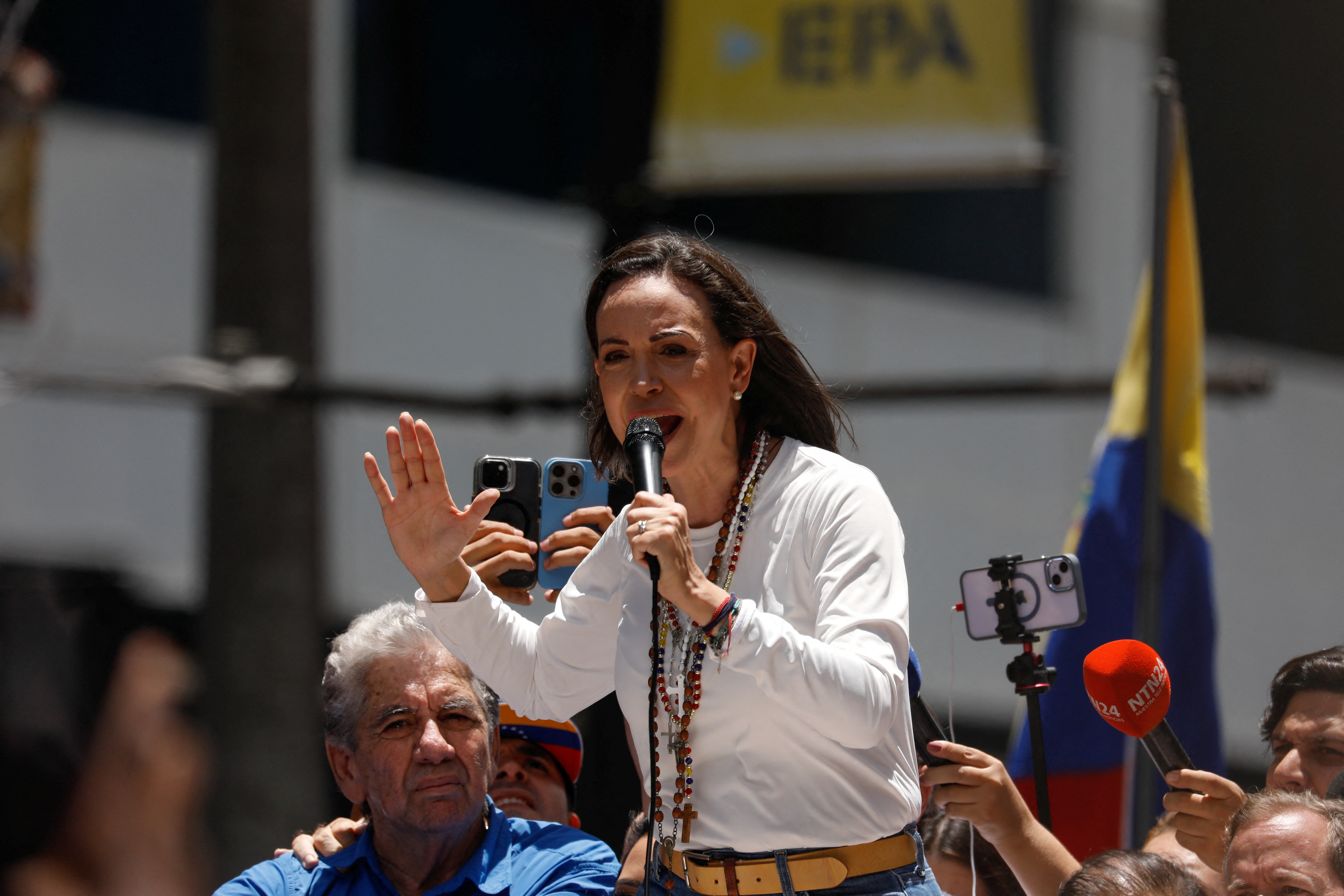 Protest against the election results announced by President Nicolas Maduro’s government, in Caracas