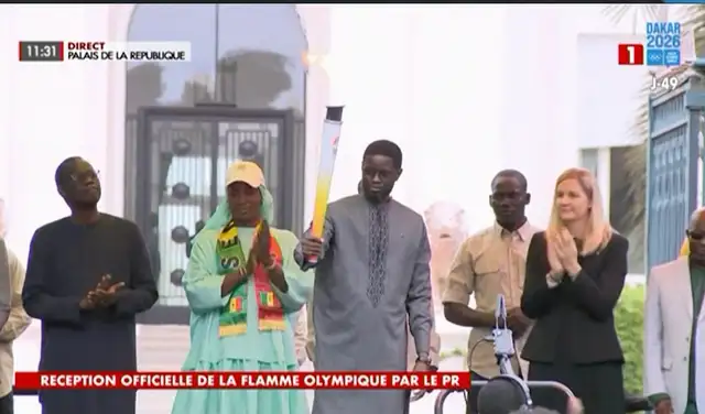 the Olympic flame Dakar 2026