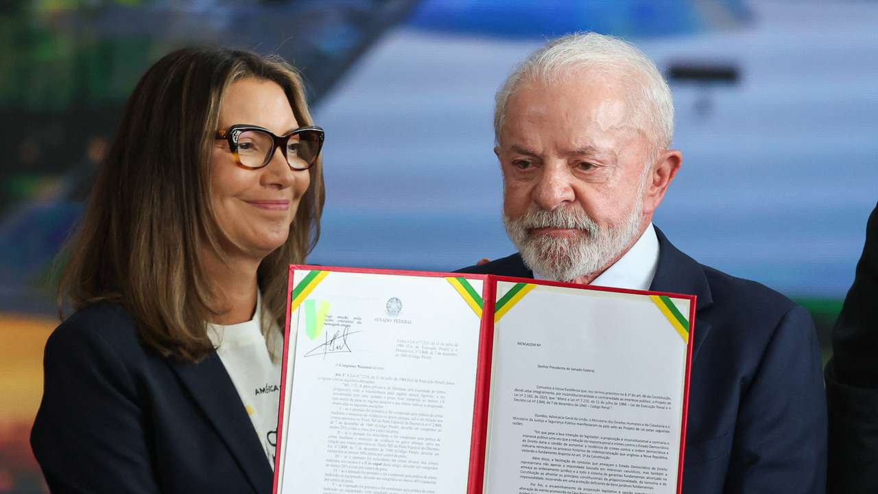 Ceremony to mark the third anniversary of Bolsonaro's failed coup attempt, in Brasilia