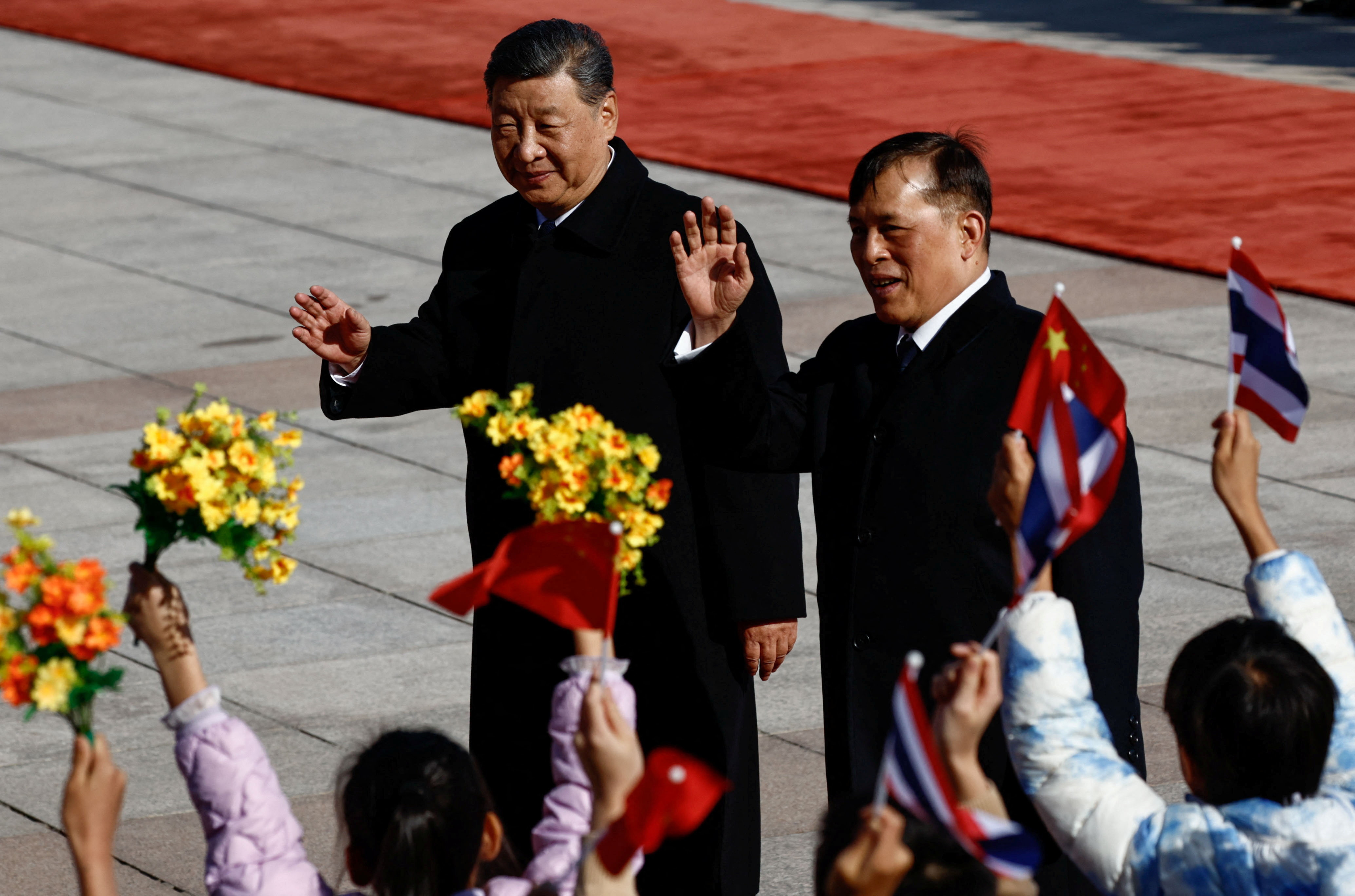 Welcoming ceremony for Thailand's King Maha Vajiralongkorn in Beijing
