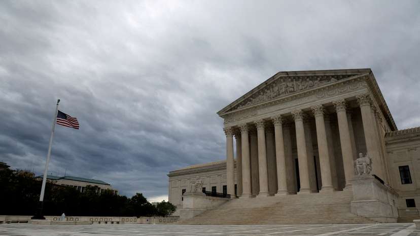The first day of the court's new term in Washington