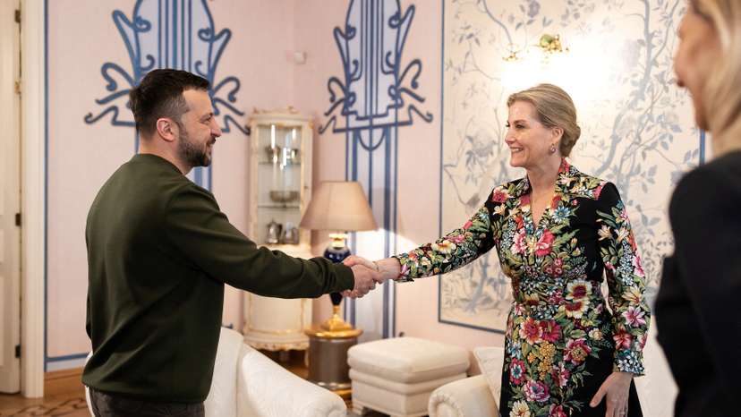 Ukraine's President Zelenskiy and Britain's Sophie, Duchess of Edinburgh meet in Kyiv