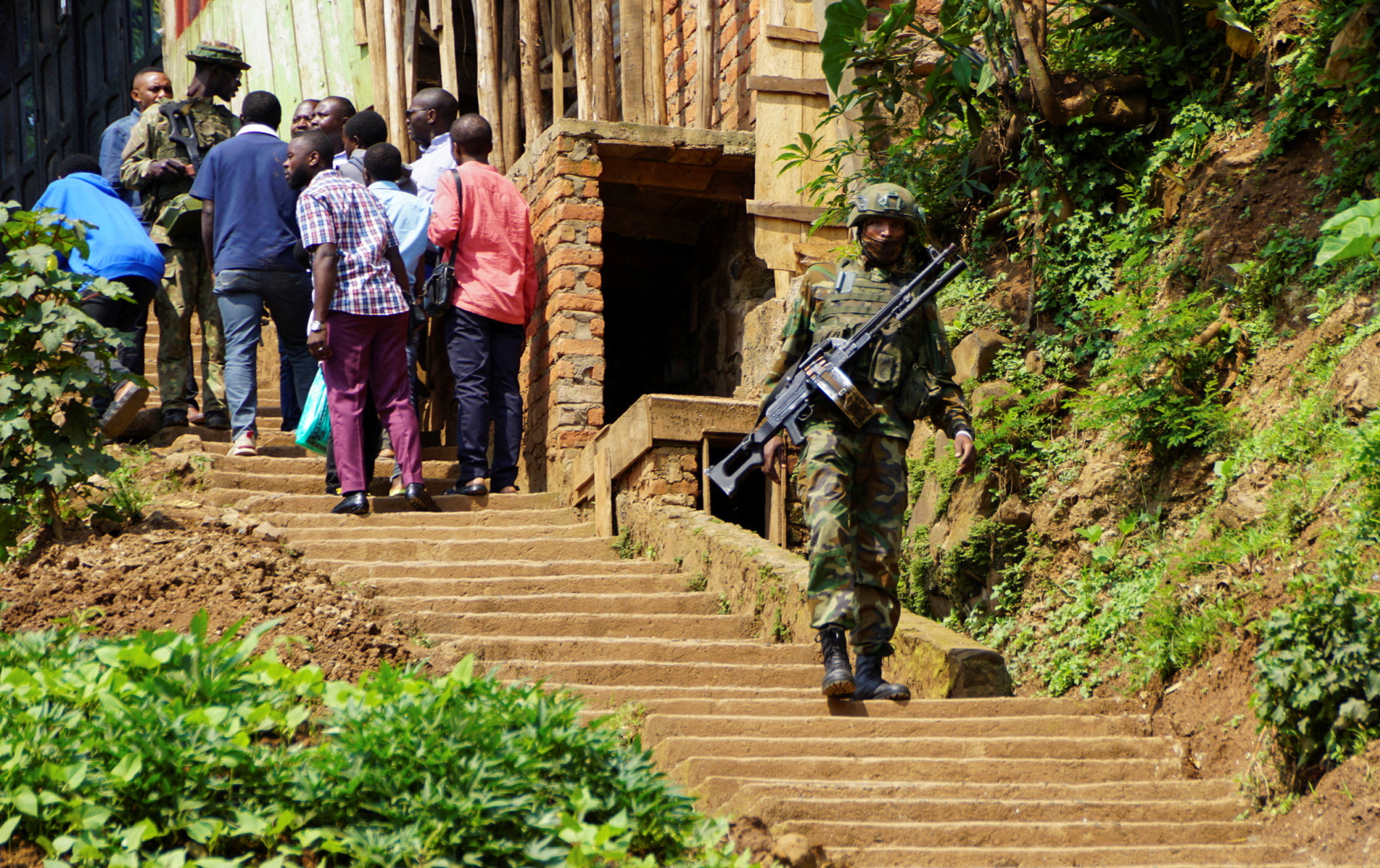 Crowds flee reported gunfire at Congo rebel leader rally in Bukavu
