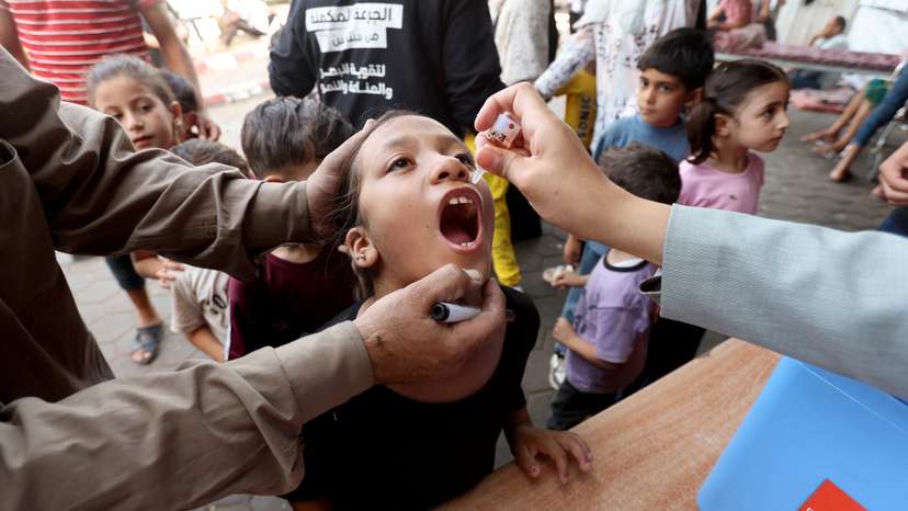 Second round of polio vaccination campaign in Gaza