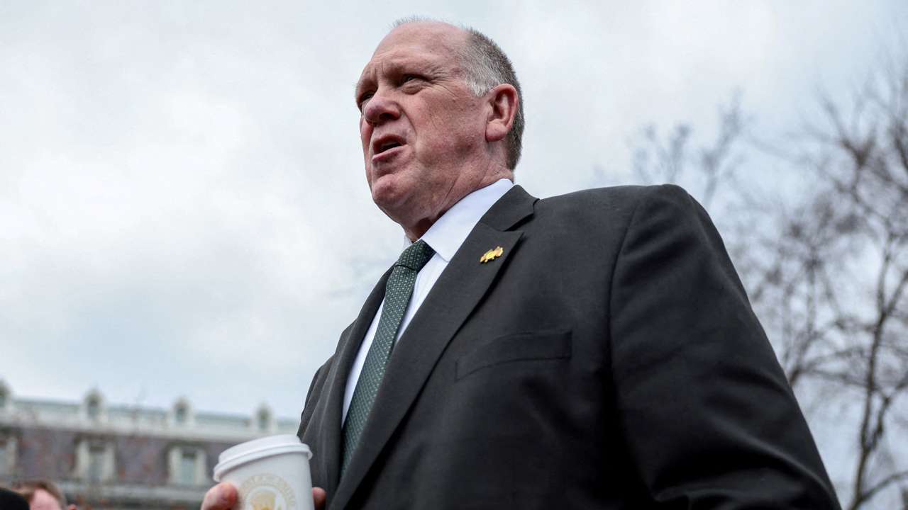 FILE PHOTO: White House border czar Tom Homan speaks to the media, in Washington