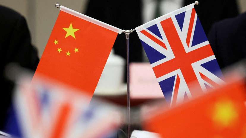 ukFILE PHOTO: Flags of China and the Union Jack