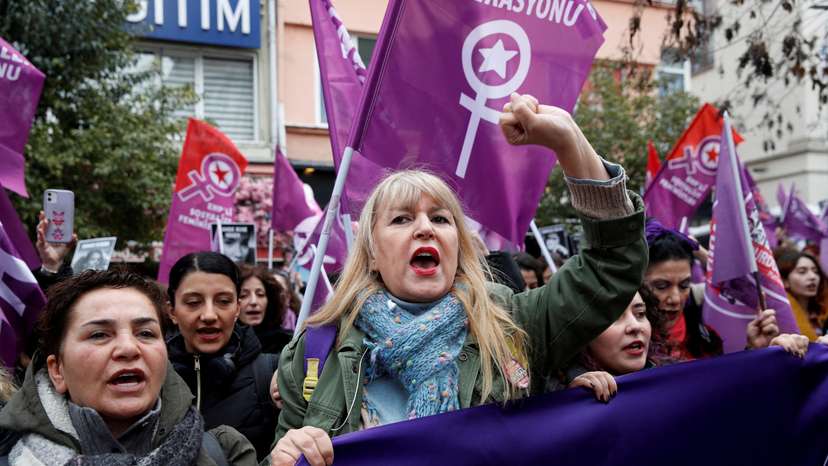 FILE PHOTO: Protest against all gender-based violence and femicide, in Istanbul
