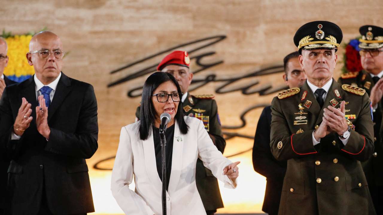 Ceremony, honouring Venezuelan and Cuban military and security personnel who died during a U.S. operation to capture Venezuela’s President Maduro and his wife, in Caracas