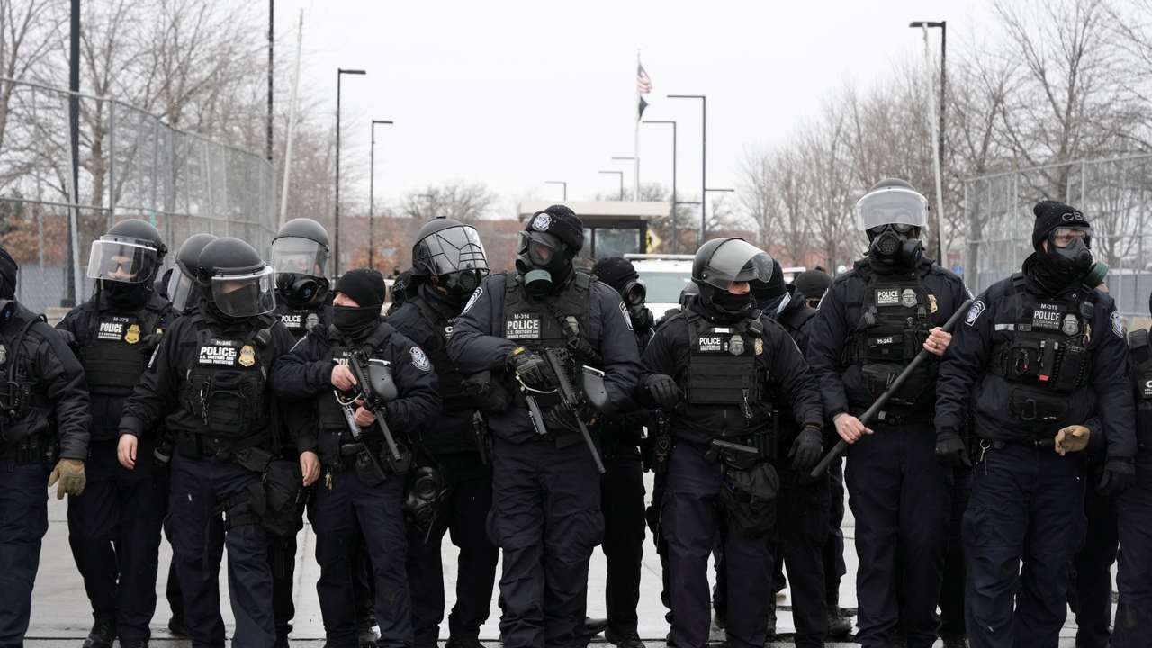 Aftermath of a shooting incident in north Minneapolis