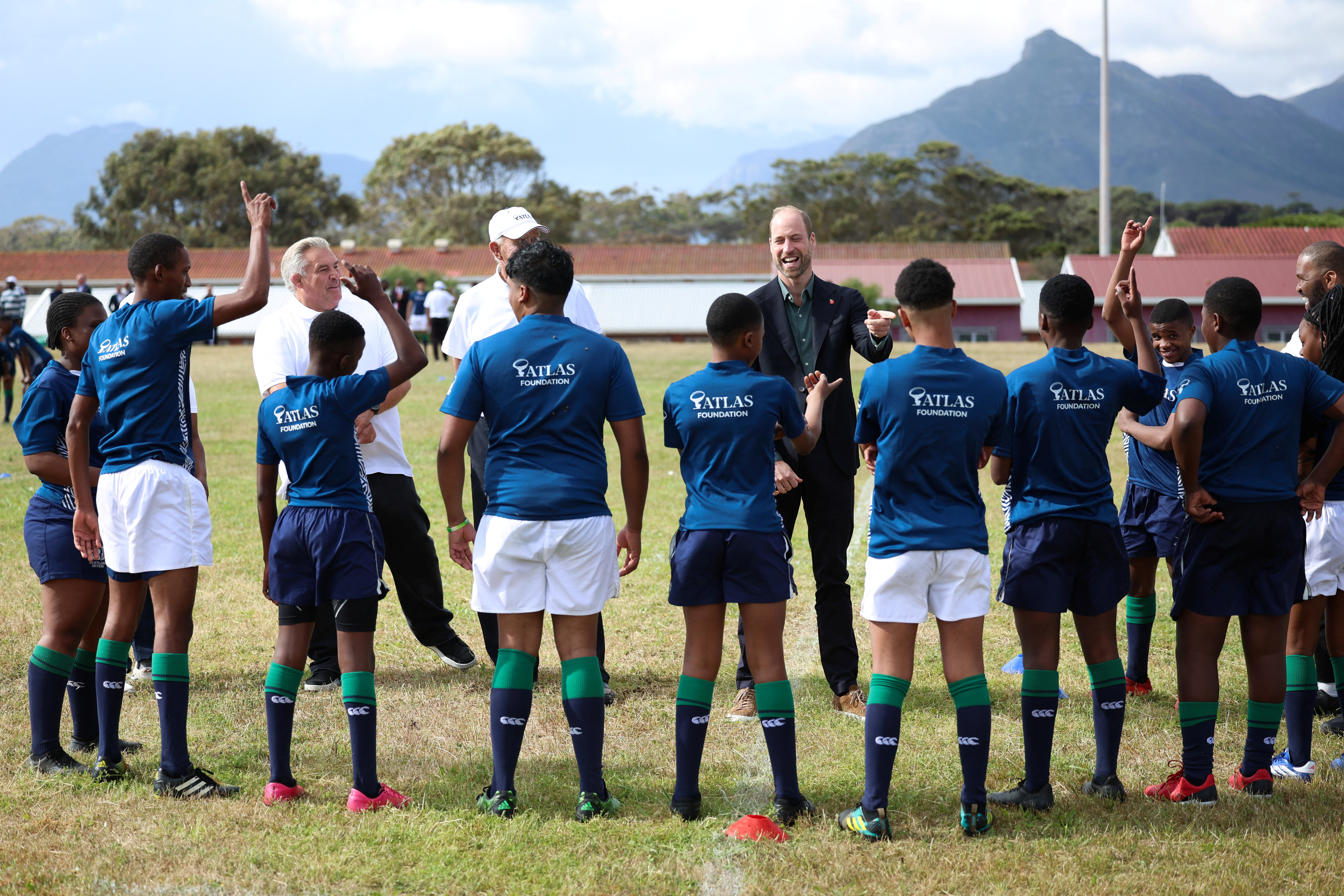 Britain's Prince William visits Ocean View Secondary School, in Cape Town visits