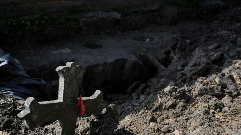 A commemorative event in memory of the people reported missing during the armed conflict in the country, at the Jamundi cemetery