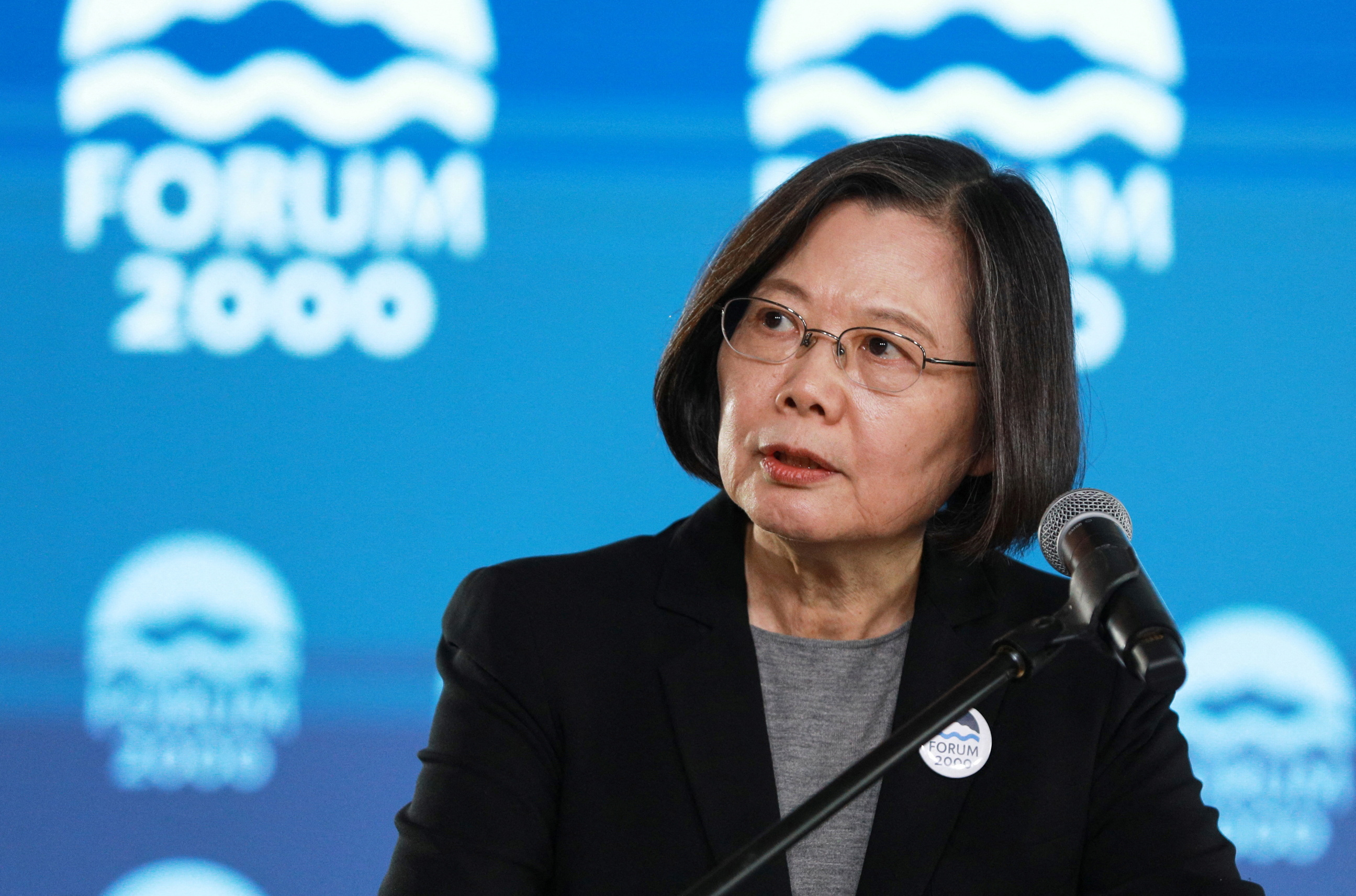 Former Taiwan president Tsai Ing-wen attends Forum 2000 conference in Prague