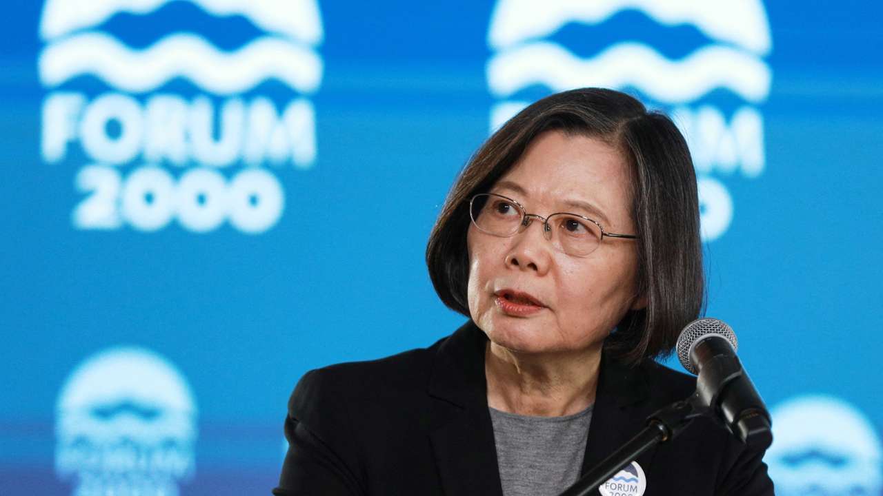 Former Taiwan president Tsai Ing-wen attends Forum 2000 conference in Prague