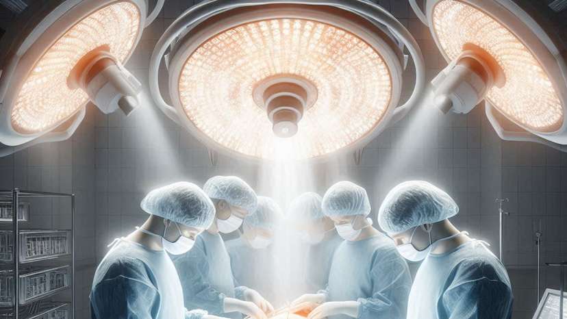 near real image of doctors in a surgery theatre