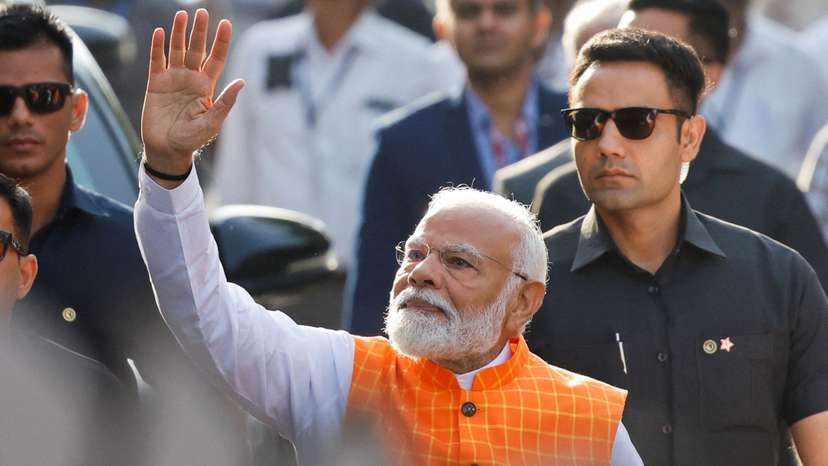 FILE PHOTO: India's Prime Minister Narendra Modi in Ahmedabad