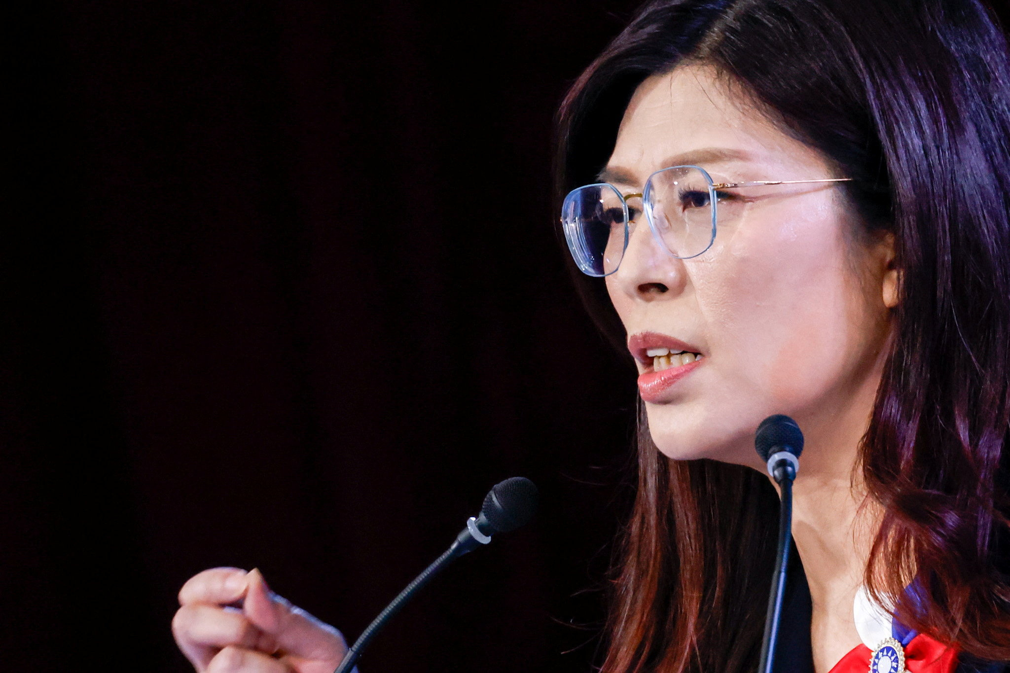 Cheng Li-wun, the new chairwoman of Taiwan's largest opposition party the Kuomintang
