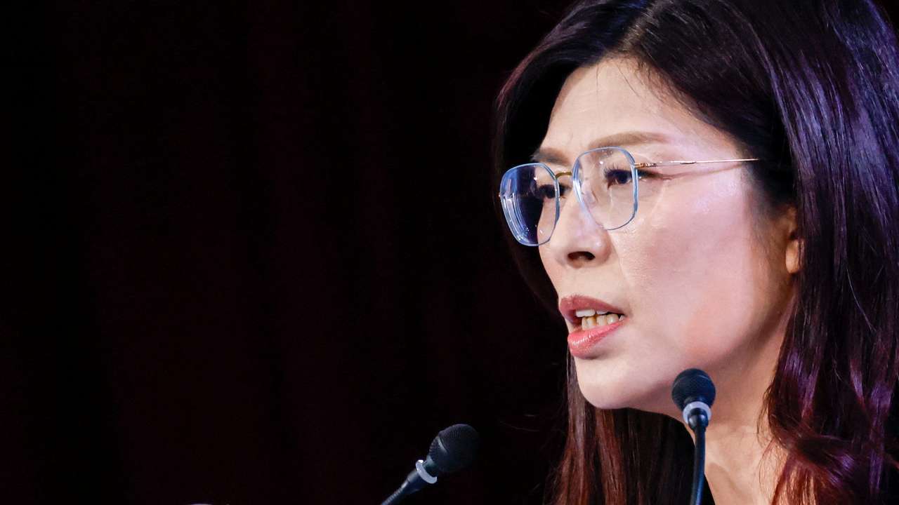 Cheng Li-wun, the new chairwoman of Taiwan's largest opposition party the Kuomintang
