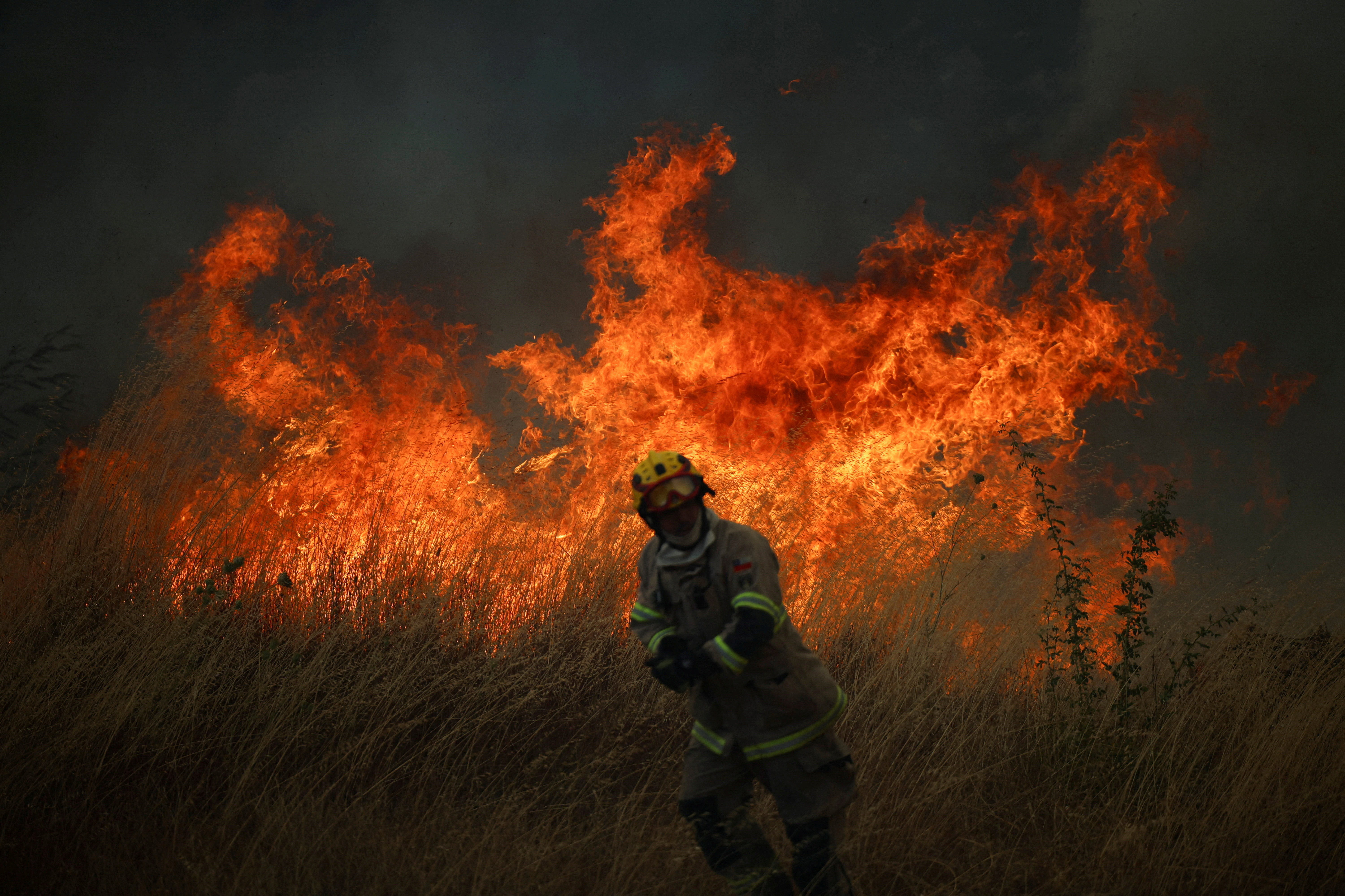 Mexican firefighters join Chile’s battle against deadly wildfires