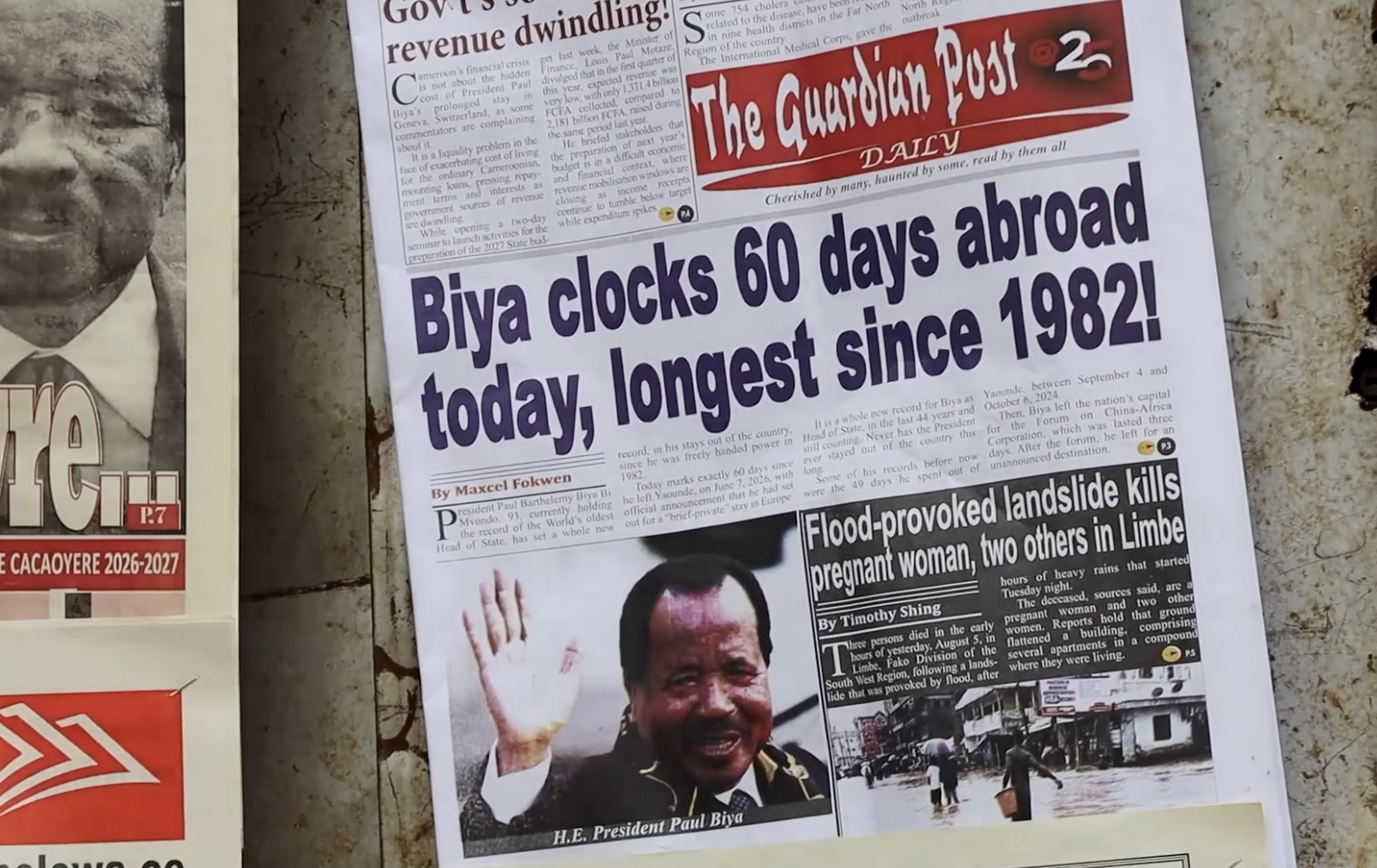 Biya's two-month absence raises questions