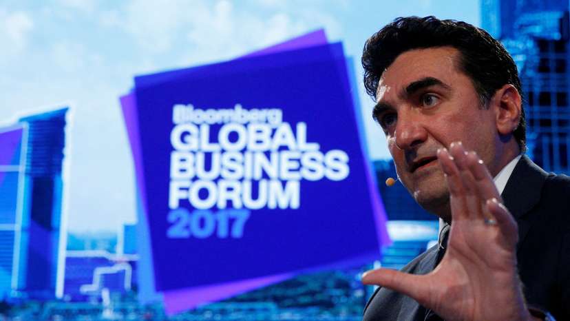FILE PHOTO: Saudi Arabia's Public Investment Fund managing director Yasir al-Rumayyan speaks at the Bloomberg Global Business Forum in New York