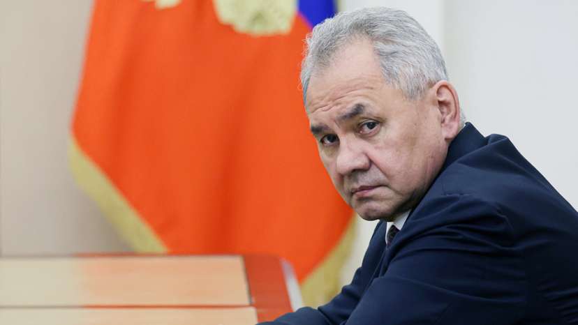 Russian Security Council's Secretary Sergei Shoigu attends a meeting in Moscow