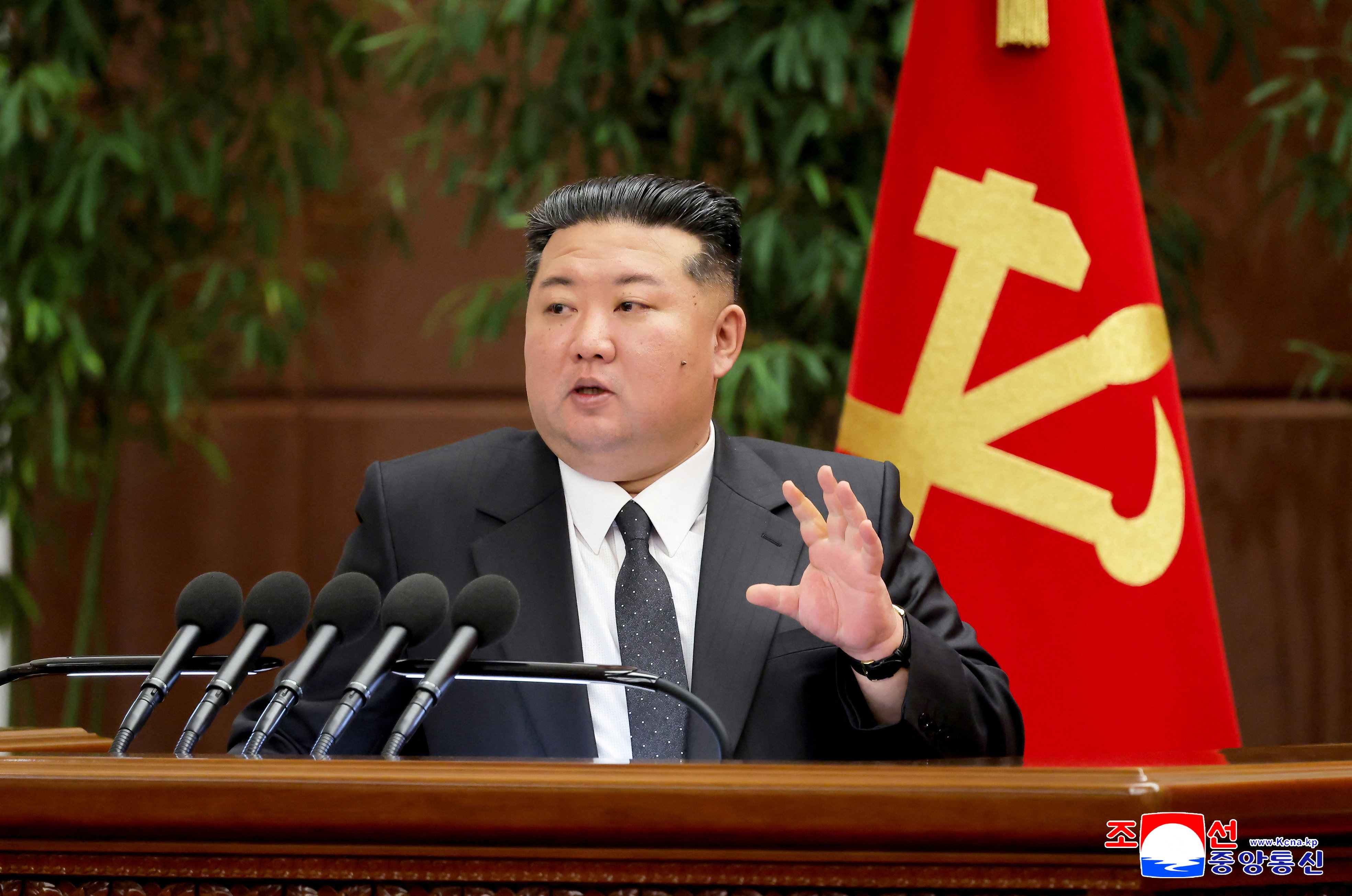 North Korea's Kim presides over key party meeting, KCNA says