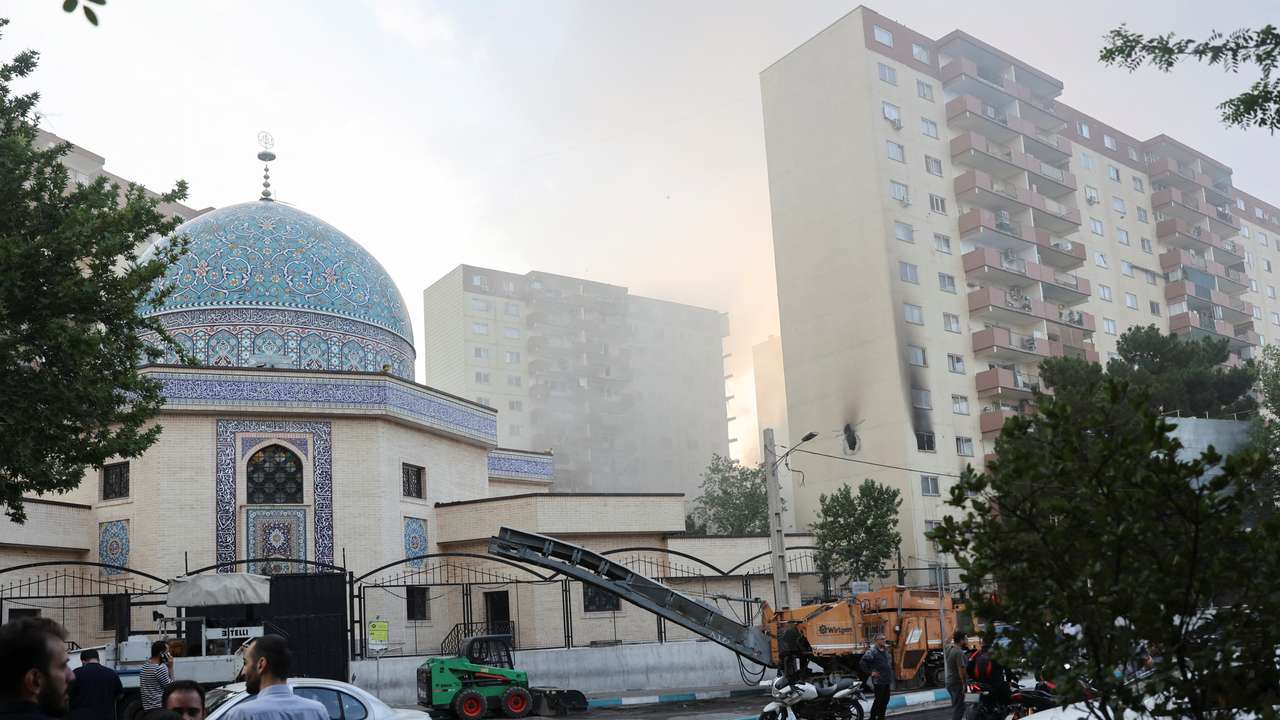 Aftermath of Israeli strikes, in Tehran