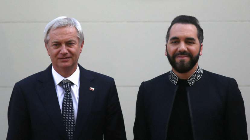 Bukele showcases security model to Chile’s new president