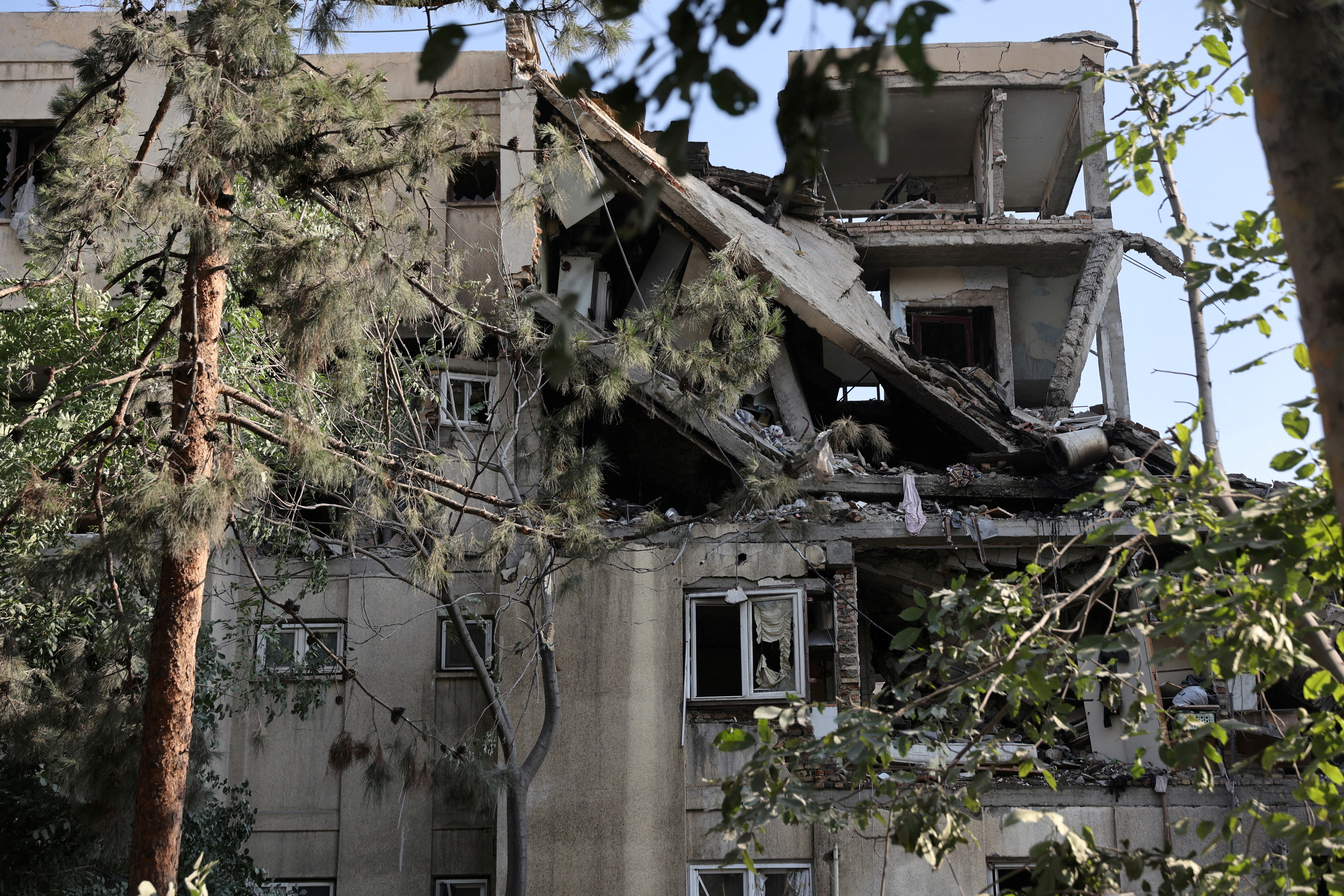 Aftermath of Israeli strikes in Tehran
