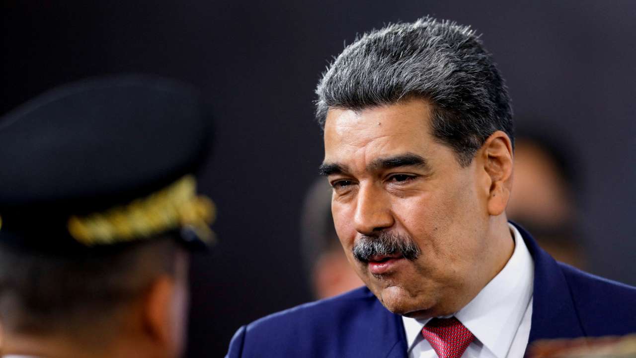 FILE PHOTO: Venezuela's President Nicolas Maduro holds a press conference, in Caracas