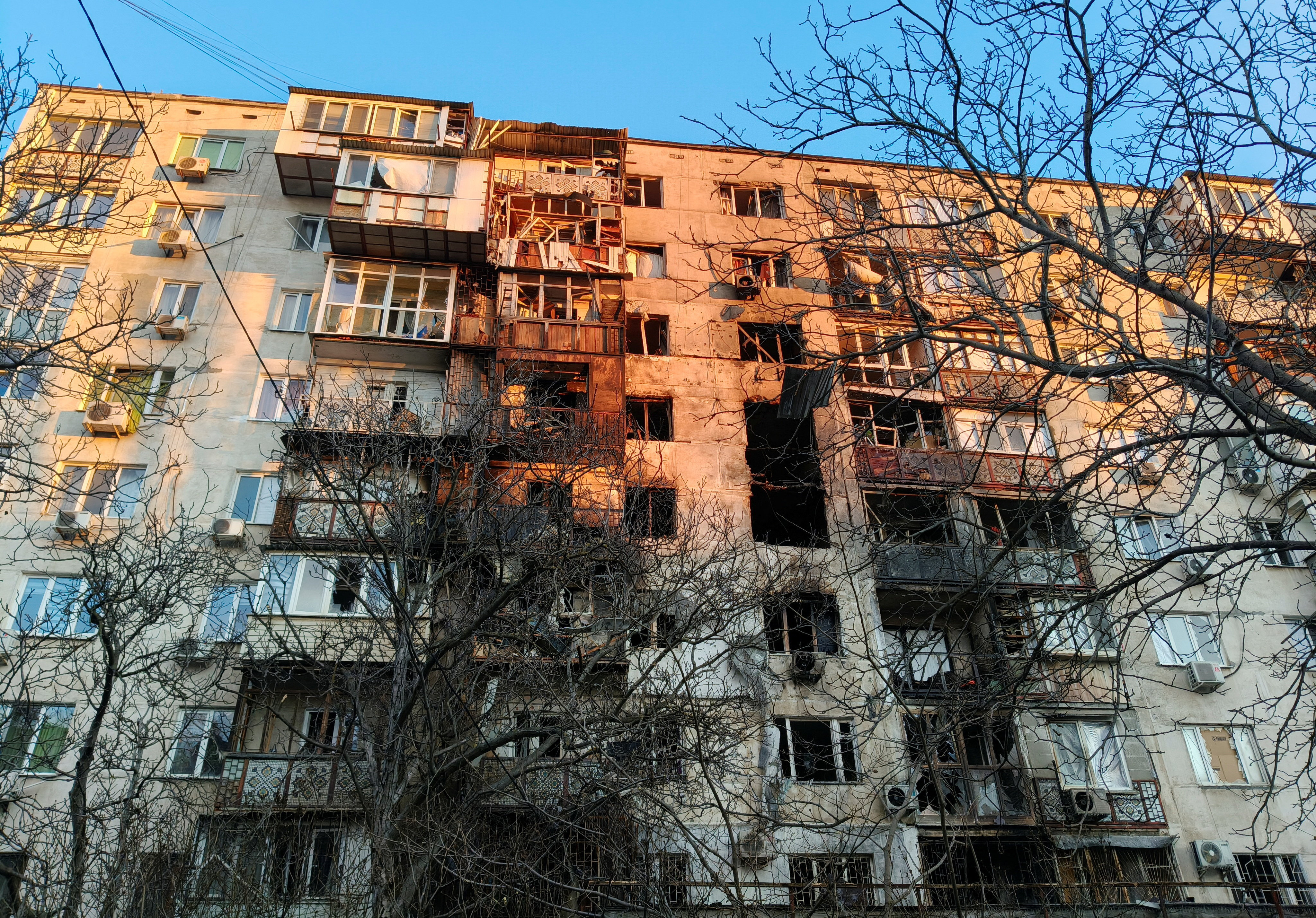 Russian drone strike in Odesa