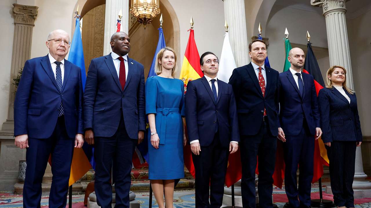 Weimar Triangle meeting on Ukraine at the Foreign Affairs Ministry in Madrid