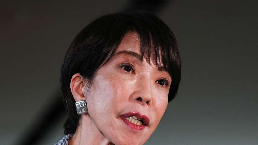 Japan's Prime Minister Sanae Takaichi speaks to the media after a telephone call with U.S. President Donald Trump, at her official residence in Tokyo