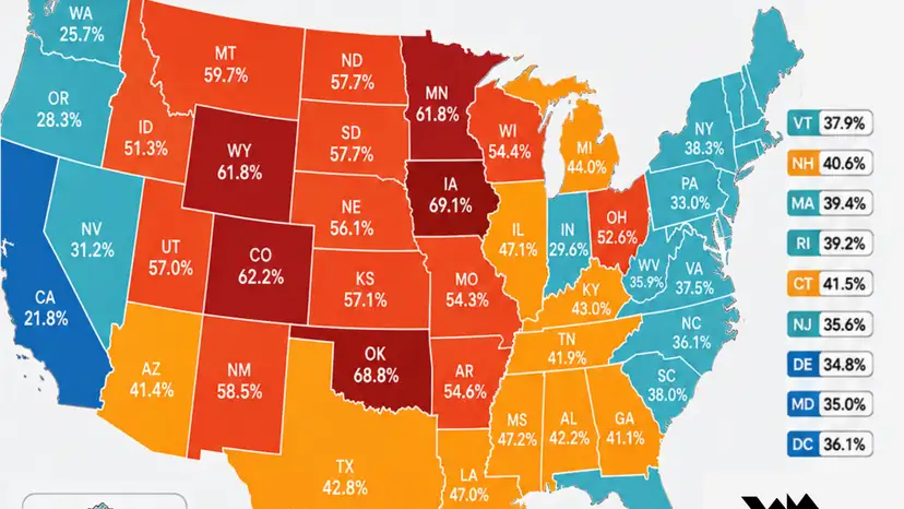 U.S. gas prices surge since Iran war, with Iowa up nearly 70%