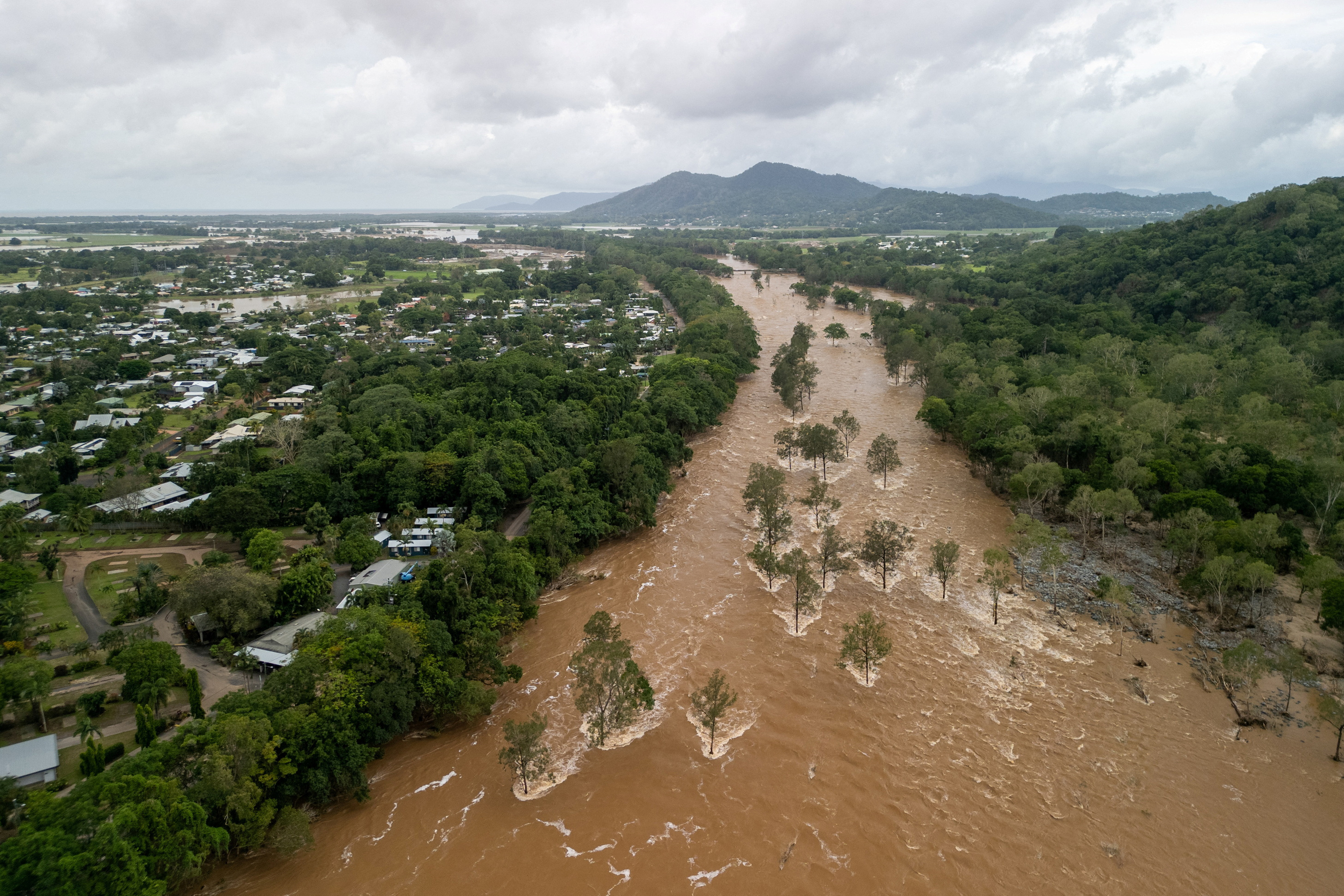 Aftermath of ex-tropical cyclone Jasper in Cairns