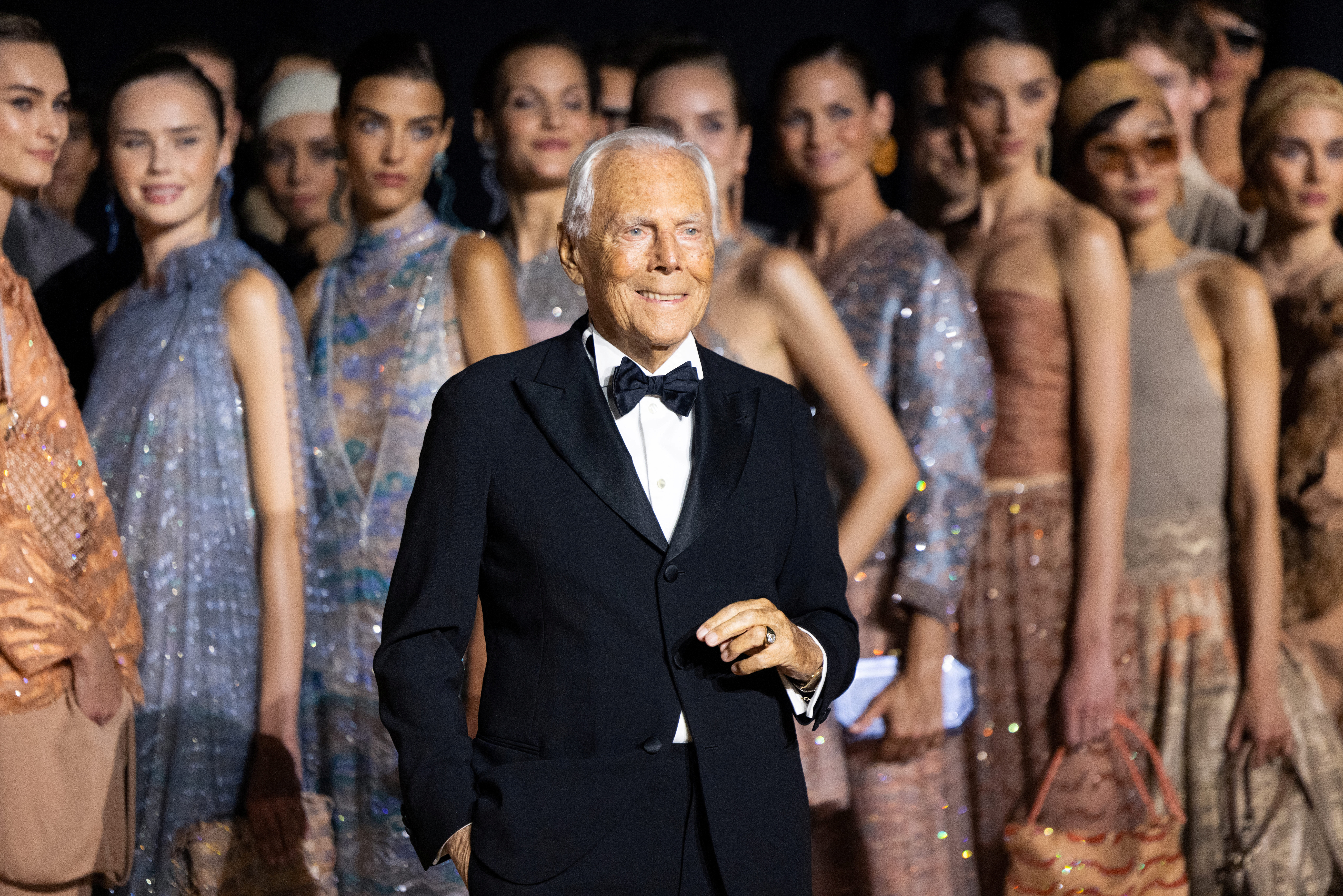 Giorgio Armani hosts runway show in New York
