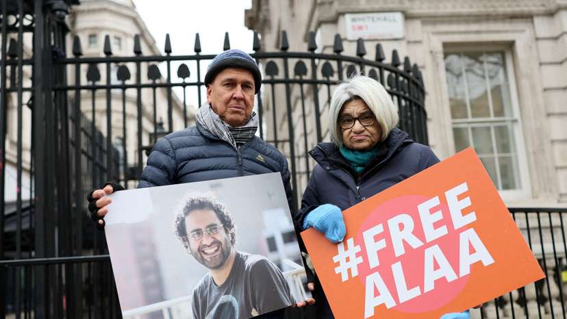 FILE PHOTO: Hunger strike for Alaa Abd el-Fattah