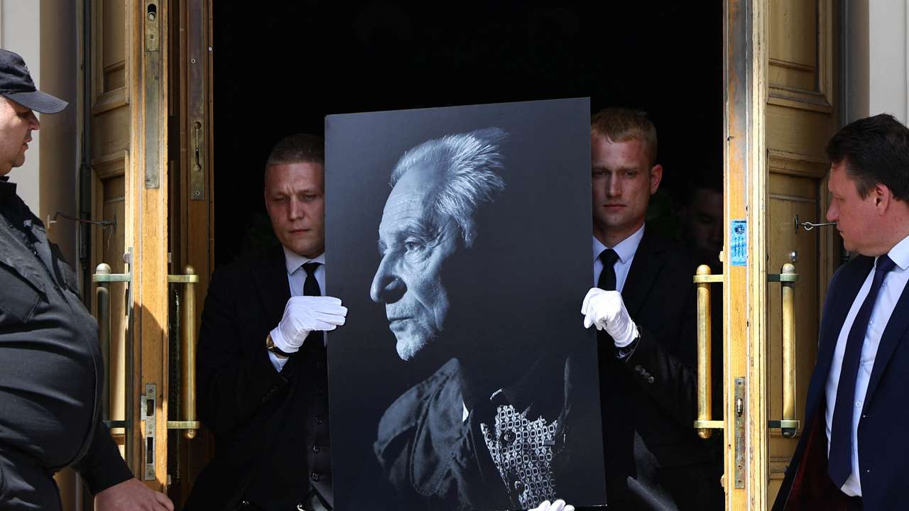 Funeral ceremony for Russian ballet maestro Yuri Grigorovich in Moscow