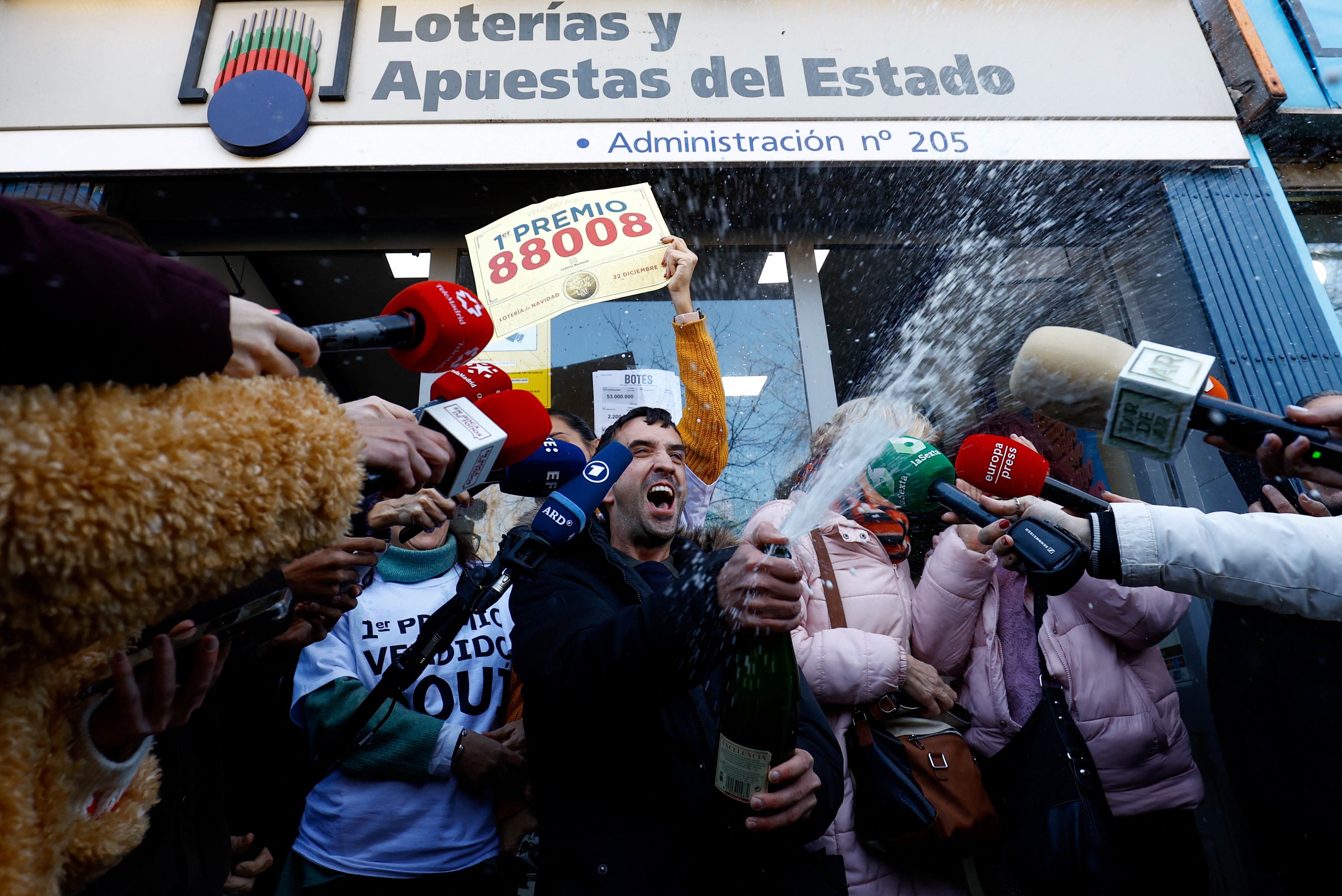 Christmas lottery "El Gordo" (The Fat One) in in Madrid