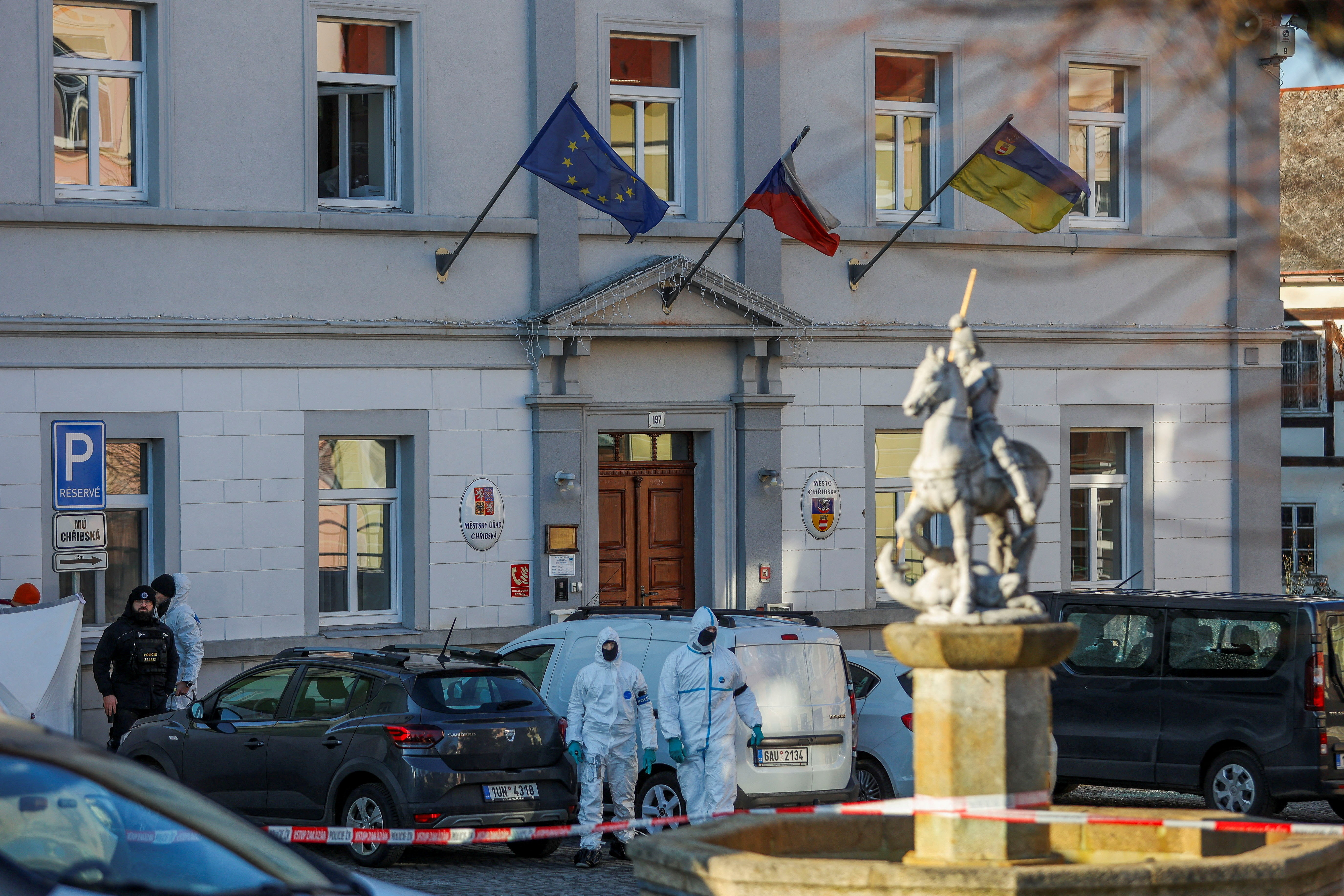 Shooting at a town hall in Chribska
