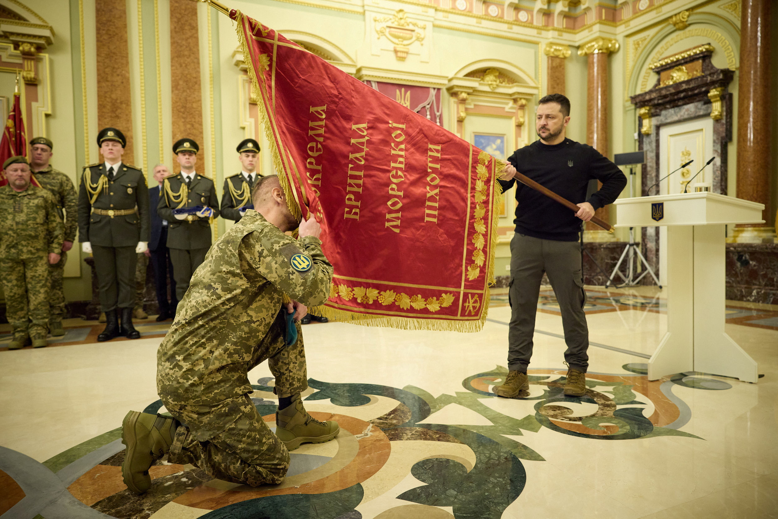 Ukraine's President Zelenskiy marks the Ukrainian Armed Forces Day in Kyiv