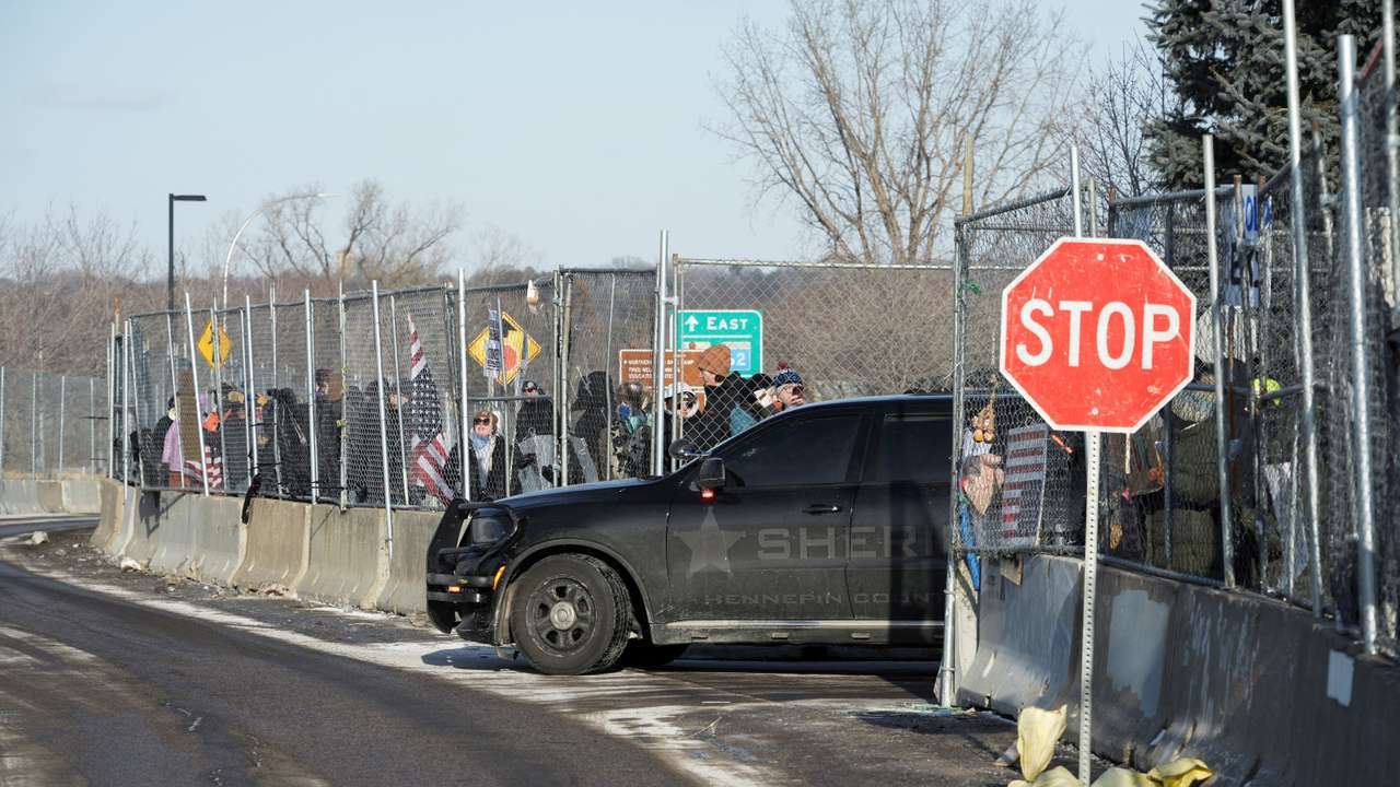 Protest after federal agents fatally shot a man while trying to detain him, in Minneapolis