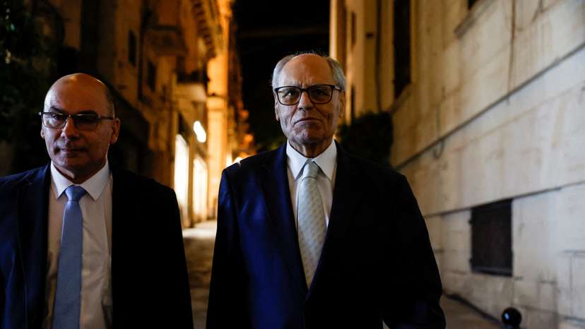 FILE PHOTO: Central Bank of Malta Governor Edward Scicluna departs the Law Courts, in Valletta